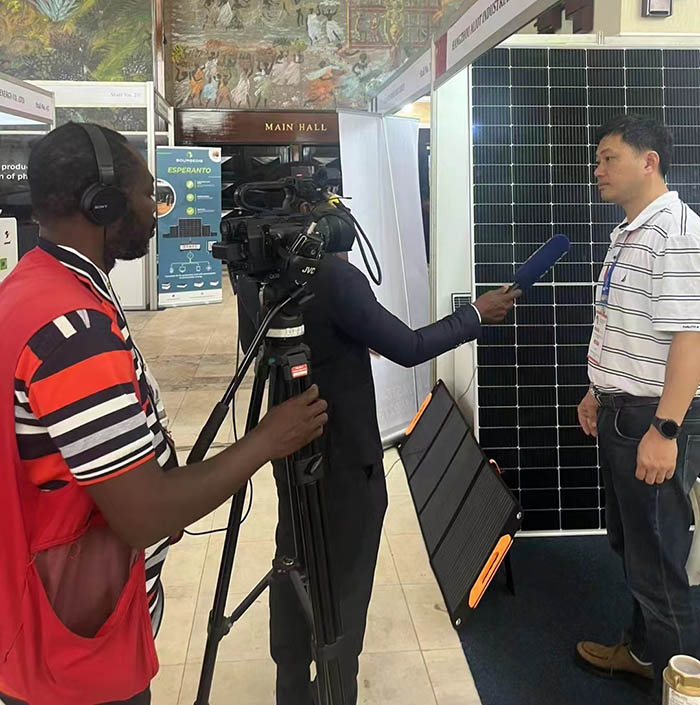 Yifan Solar Exclusive Interview with CGTN in Power Energy Ghana