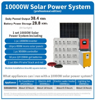 solar system 10000 W