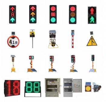 solar LED traffic light